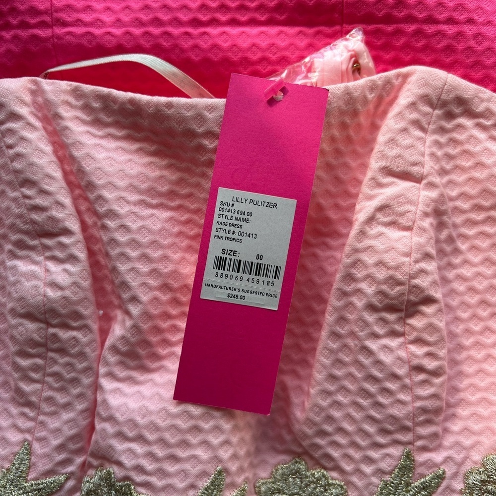 Lilly Pulitzer Pink and White Mini Dress - Picture 6 of 12